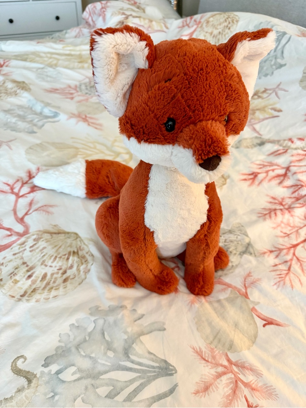 Rare Retired Jellycat Quinn Fox Plush Stuffed Animal Hard to Find Stuffie